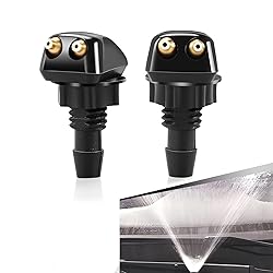 Fluher 2 PCS Car Front Windshield Water Spray