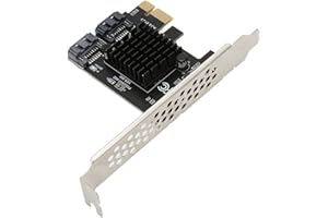 SATA Expansion Card, PCIe to SATA 3.0 Controller Card, Supports PCI Express 1X 4X 8X 16X Slot, 6Gbps for XP 7 8 10