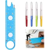 for Jack Quick Threading Device, Sewing Machine Needle Threader Tool | Needle Threader for Sewing Machine, Automatic Needle Threader and 4 Seam Rippers for Quilting, Clothing Craft