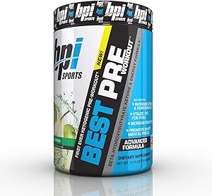 BPI Sports Ketogenic Pre-Workout Supplement - Best Pre-Workout - Carb-Free - Burns Fat for Energy - Helps Preserve Lean Muscle Mass - Improved Focus - Apple Pear - 30 Servings - 11.11 oz.
