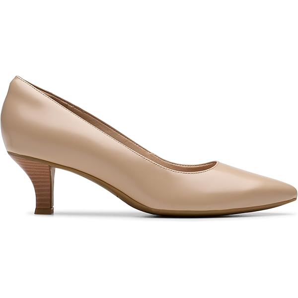 Amazon.com | Clarks Women's Kepley Lane Beige Leather Wide 6 | Pumps