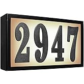 Serrano Standard Lighted Address Plaque
