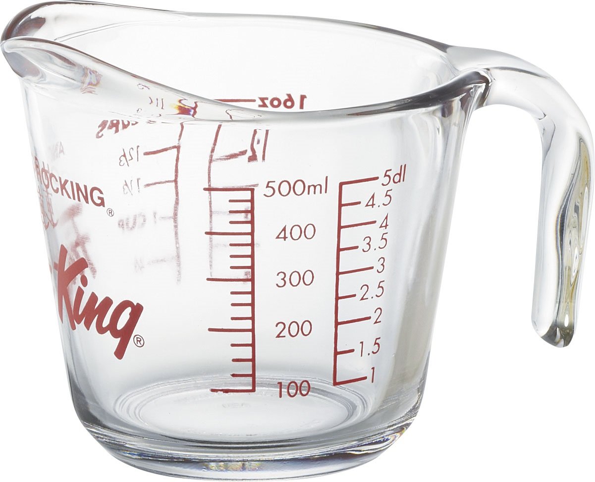Anchor Hocking Fireking 16 Oz Glass Measuring Cup 2Cup, New, Free