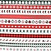 iNee Christmas Fat Quarters Fabric Bundles, Quilting Sewing Fabric, 18