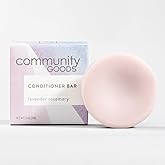 Community Goods Solid Conditioner Bar Conditioner Bar for All Hair Types | Strengthens, Nourishes, Moisturizes | Vegan, Cruelty-Free, Plastic-Free, Eco-Friendly | Lavender Rosemary, 1.3 oz, 35 grams