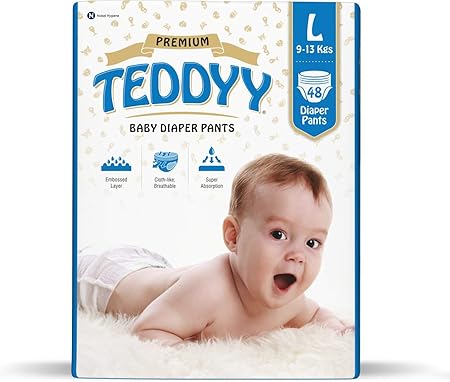 Teddyy Baby Premium Large Diaper Pants (Pack of 48)