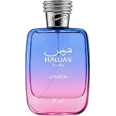 RASASI Hawas London &ndash; Spicy, Fruity, Floral, Amber &ndash; Eau de Parfum Spray Long-Lasting Fragrance for Men, 3.38 Ounce / 100ml