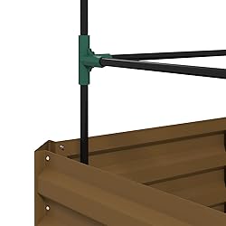Outsunny Galvanized Raised Garden Bed, 55" Tall