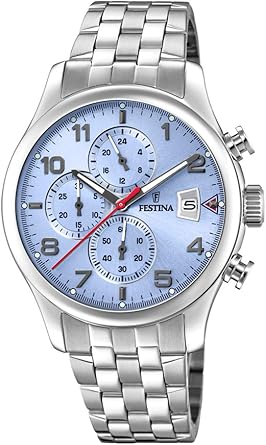 Festina Reloj Cronógrafo para Hombre de Cuarzo con Correa en Acero Inoxidable F20374/5