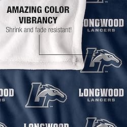 Longwood University Lancers Blanket, 50"X60", Logo