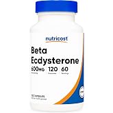 Nutricost Beta Ecdysterone (600mg) 120 Capsules, Gluten-Free | Vegan, GMO-Free, 60 Servings