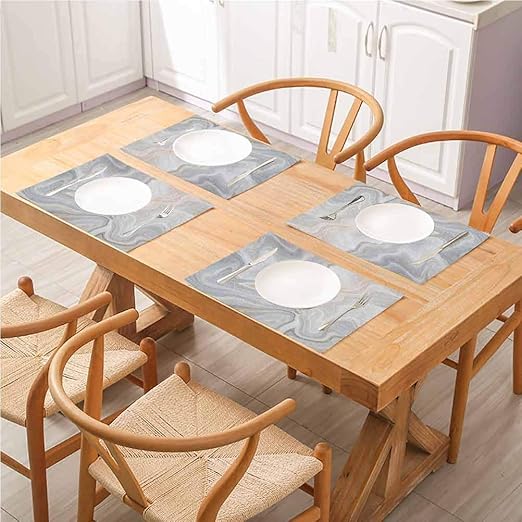 Amazon Com Floragrantnan Environmentally Friendly Table Accessories Marble Nature Stone Color Splash Paintbrush Technique Stylish Vintage Design Pale For Kitchen