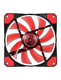Paquete de 2 cajas de ventilador de 4.724 in para PC y ordenador con aspecto fresco, rodamientos de larga vida con 15 luces LED CC para PC Ventiladores silenciosos y duraderos que mejoran el rendimiento de la torre