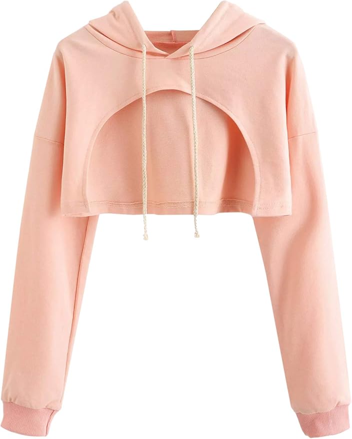 long sleeve pullover crop top