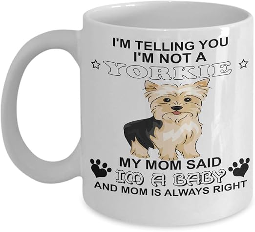 yorkie mom mug