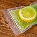 SumDirect 100pcs 5.5x9 Inches Clear Stand Up Food Bags, Zip Lock Stand-up Reusable Sealing Food Pouches Snack Packing Bag with Tear Notch Heat Resealable for Storing, Cookie, Snack Tea and Drinking