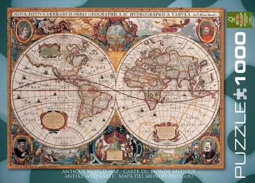 EuroGraphics Antique World Map Puzzle (1000-Piece)