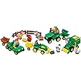 John Deere Fun on the Farm Playset - Includes John Deere Tractor Toys, Farm Animal Toys, Wagon, and Fencing - Kids Farm Toys - Toddler Toys Ages 12 Months and Up