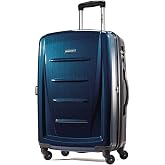 Samsonite Winfield 2 Hardside Expandable Luggage with Spinner Wheels, Deep Blue, Checked-Large 28-Inch