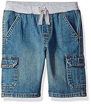 Wrangler Authentics Baby Toddler Boys' Knit Waist Short, Indigo Light, 2T