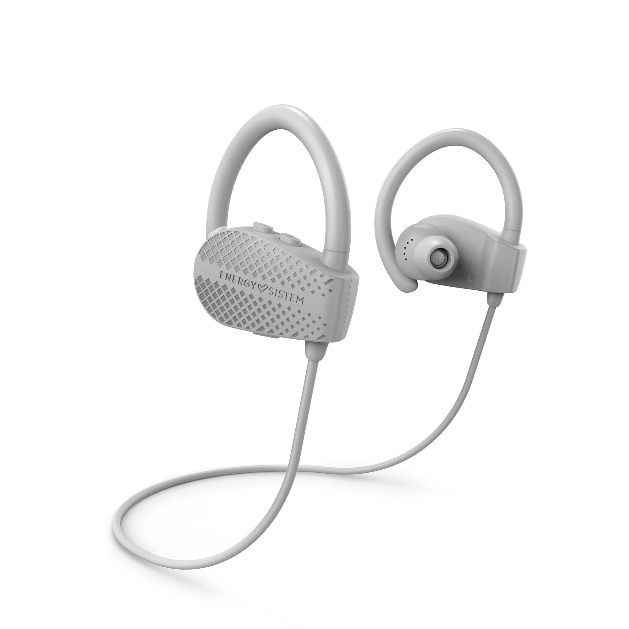 Energy Sistem Earphones Bluetooth Sport 1+ Grey (Bluetooth 5.1, Voice Assistant, Secure-Fit, Sweatproof) Grey