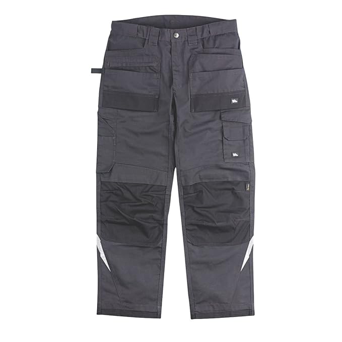 Hyena Himalaya Work Trousers Grey 34" W 32/34" L Amazon.co.uk DIY & Tools