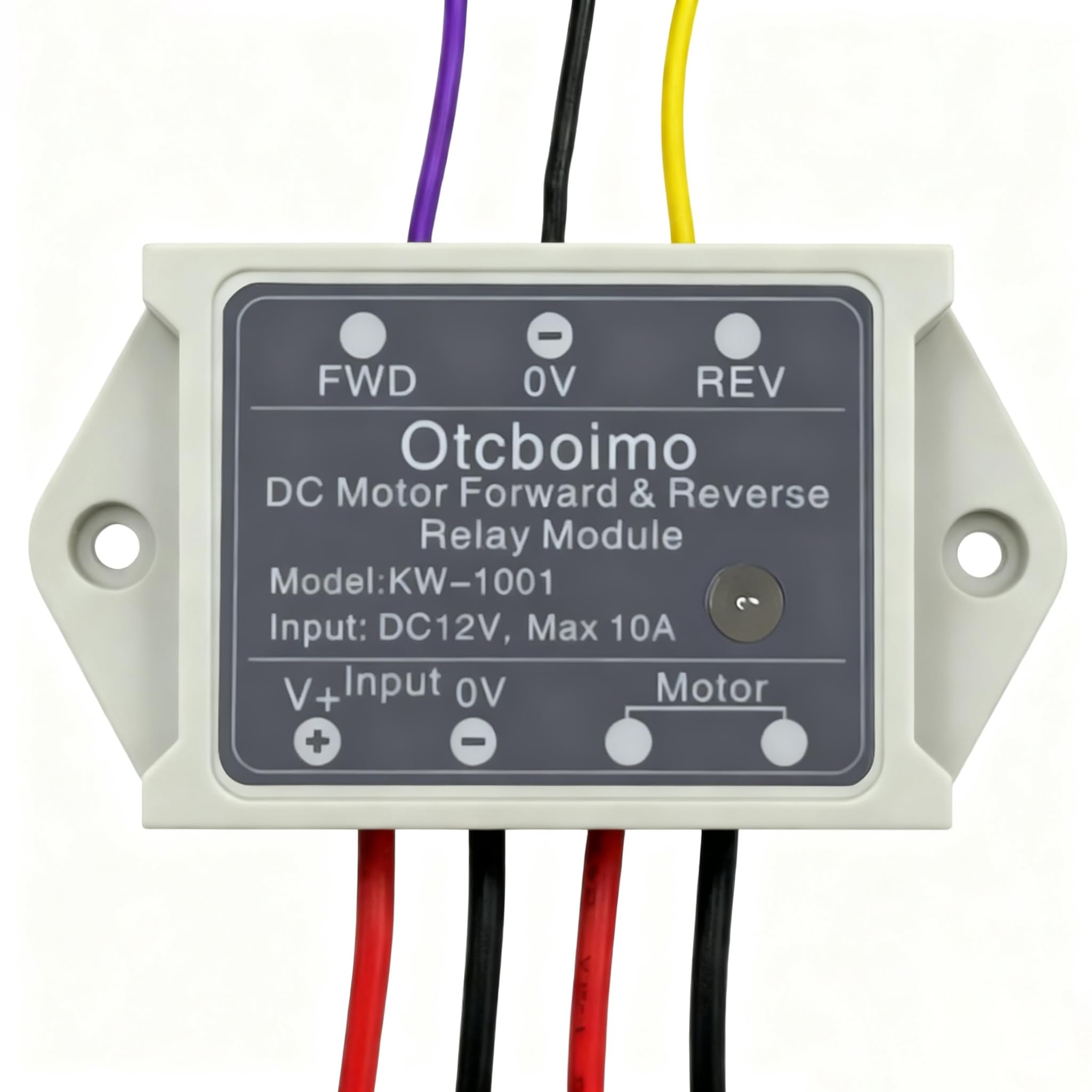 Photo 1 of 12V Forward Reverse Motor Switch, DC Motor Reversing Relay Controller 10A, Manual Switch Control for Linear Actuator, Winch Solenoid Relay, DIY Motor Projects