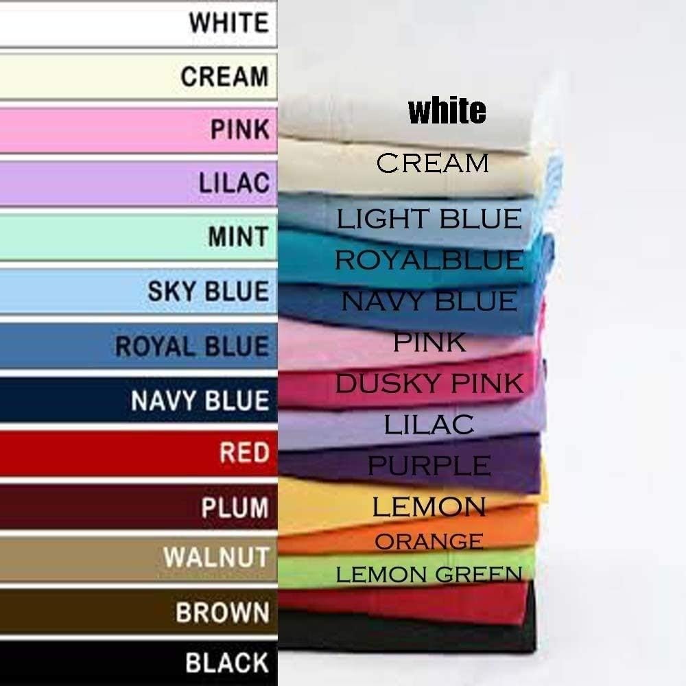 Crazypriceuk PAIR OF PILLOWCASES PILLOW CASES SET 65X65CM (26"X26") (Red)