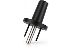 StaticTek Banana Jack Ground Plug Adapter – Anti-Static ESD Grounding for 3-Prong Outlet, Universal Banana Jack Earth Connector for Wrist Straps, Benches & Mats, USA Plug, Black, 1 Adapter