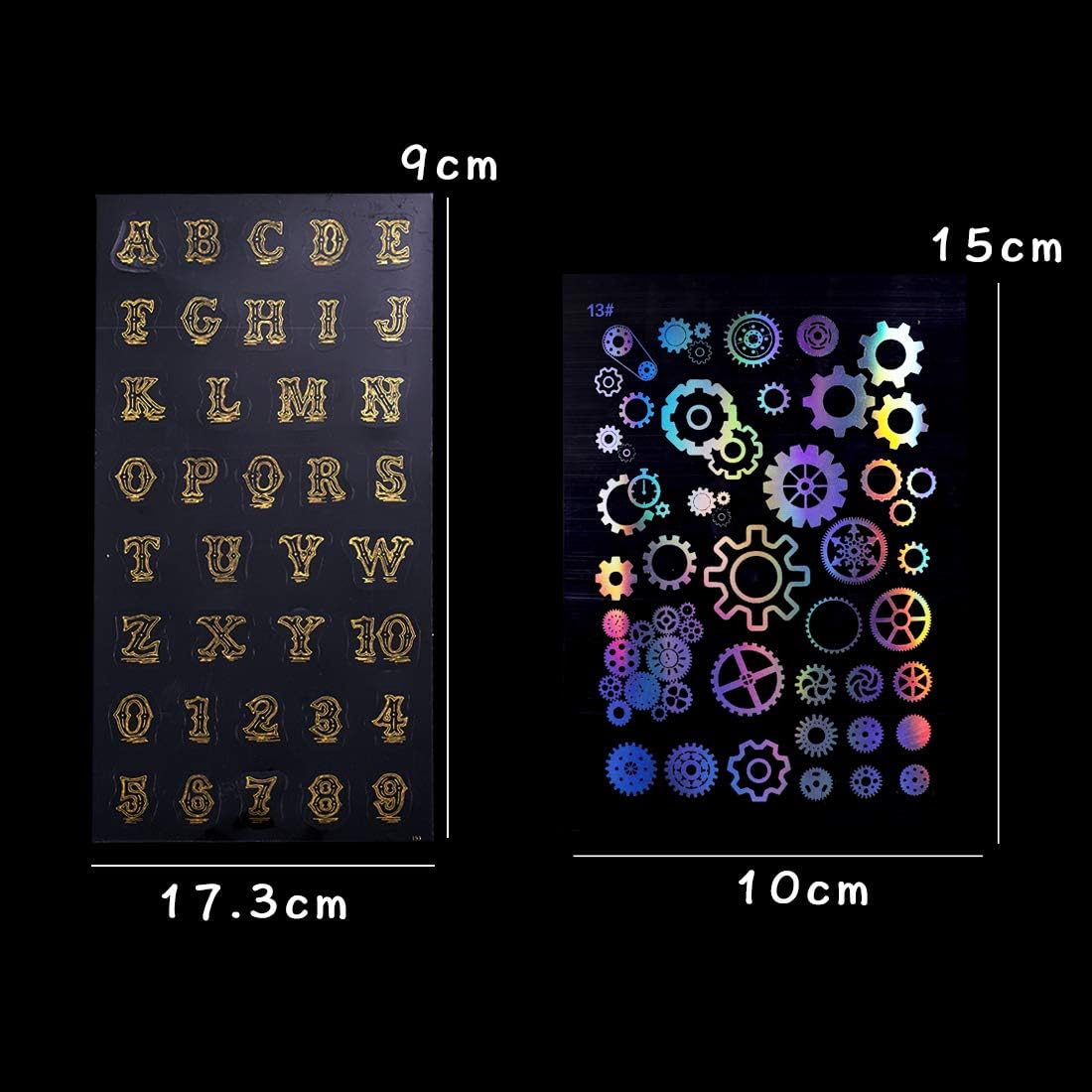 Amazon Fineinno レジン封入用 素材 デコ素材 イラストシート ステッカー シール シリコンモールド ツール 星座 宇宙 鳥 アリス 25種類 25枚セット 25枚 デコ素材 通販