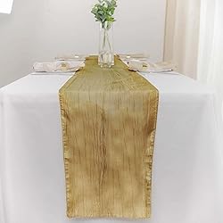 Efavormart 12" x 108" Gold Accordion Crinkle