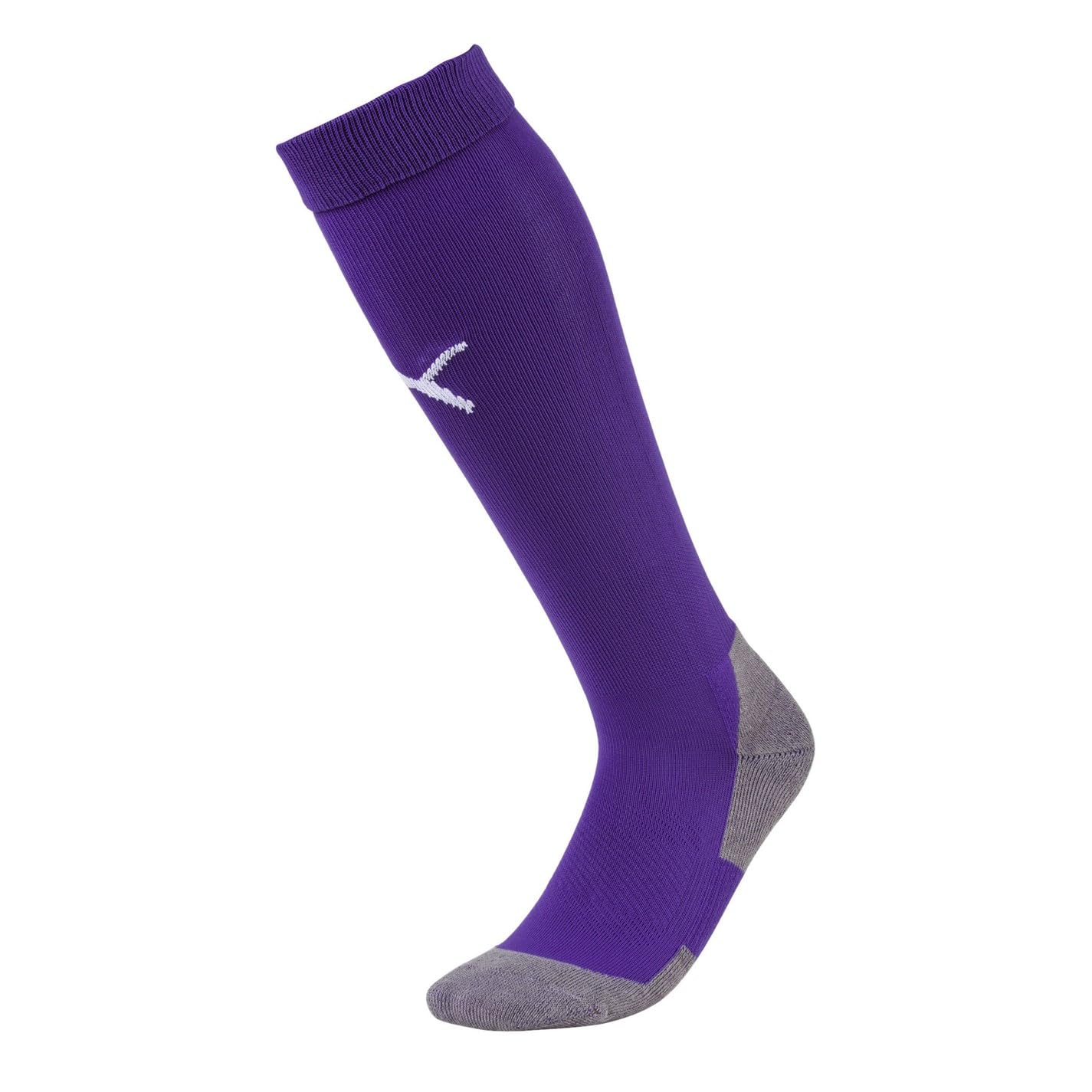 PUMA Men's Team Liga Core Football Socks, Prism Violet-Puma White, 2 UK