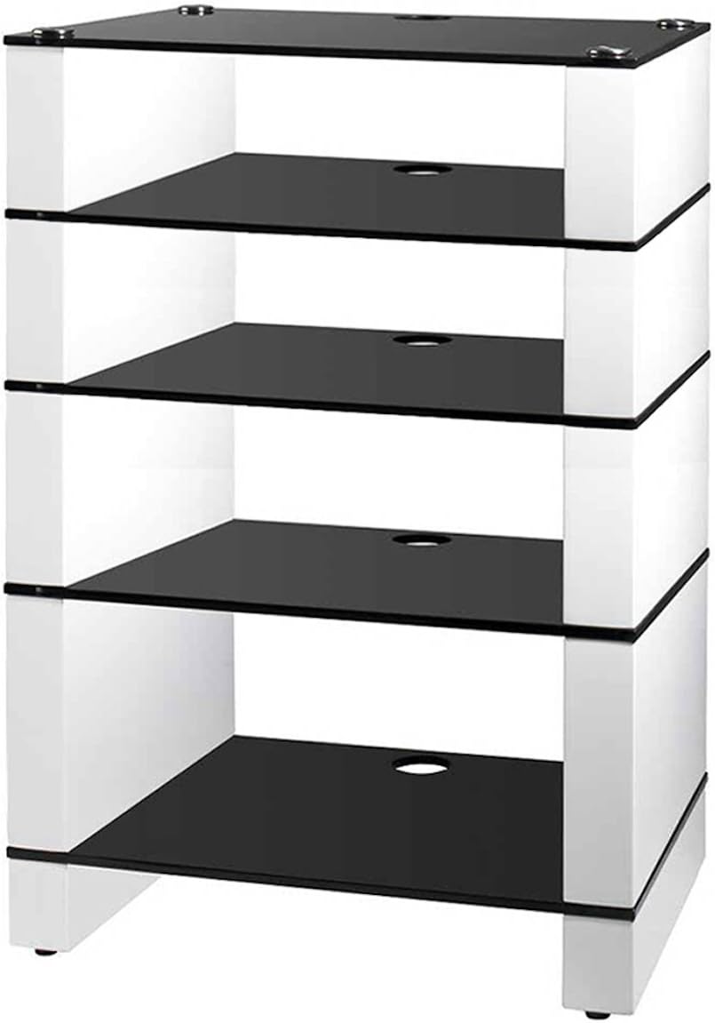 Hifi Stand, HiFi Rack, AV Audio Stand. White Gloss Amazon.co.uk