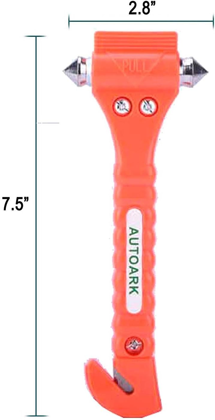 Autoark Car Safety Antiskid Hammer Seatbelt Cutter Emergency Class - Image 3