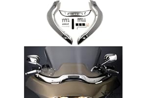 XHT- MT449-CD- Windshield Windscreen Trim Chrome Fit For 04-13 Harley CVO Road Glide Ultra FLTR