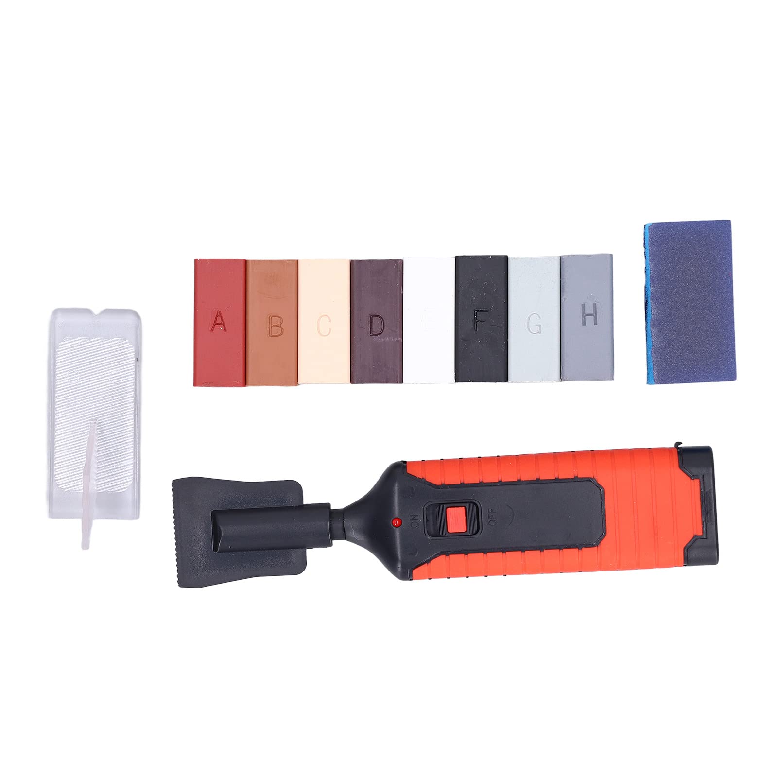 Ceramic Tile and Furniture Repair Kit with Electric Hot Pen, 8 Color Wax Blocks