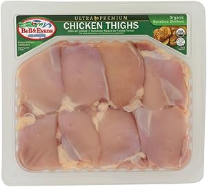 Whole Foods Market, Organic Chicken Thigh Boneless/Skinless Air Chilled Tray Pack Step 2, 16 Ounce
