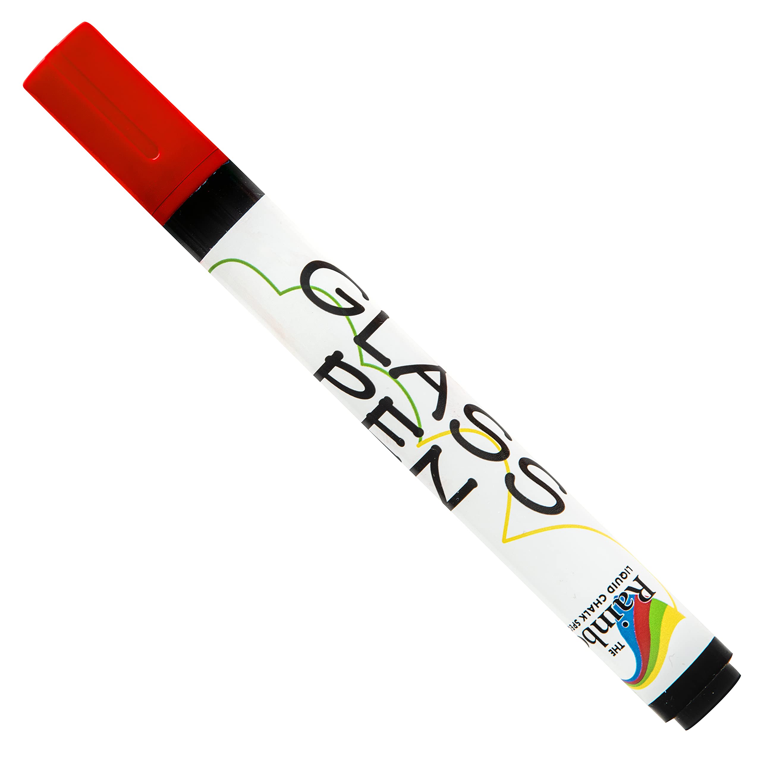 RAINBOW CHALK MARKERS LTD Glass Pen - 5mm Red For Writing on WINDOWS