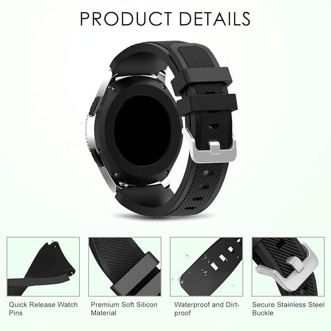Yayuu Gear S3 Frontier/Classic Correa de Reloj, Reemplazo de Banda ...