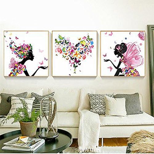 Paint by number digital oil painting Hand-painted oil painting triple pattern for sitting room (type 16)