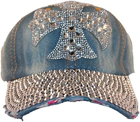 Iron Cross Full Rhinestone Lid Hat