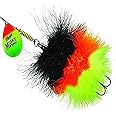 Mepp's Musky Marabou, hot firetiger-Black,or,Chart
