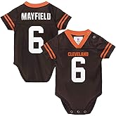 Outerstuff NFL Newborn Infants Team Color Name and Number Home Player Creeper Bodysuit Jersey