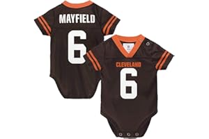 Outerstuff NFL Newborn Infants Team Color Name and Number Home Player Creeper Bodysuit Jersey
