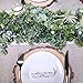 Supla Boxwood Garland Artificial Greenery Garland Wedding Garland Jungle Woodland Faux Leaf Hanging Greens 6.6' Long for Holiday Wedding Greenery Backdrop Table Centerpiece Indoor Outdoor Décor