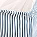 uxcell Collapsible Storage Baskets Cotton Linen Laundry Basket w Drawstring Closure Dual Handles for Nursery, Closet, Toys, Clothes (Stripe Pattern,XXXL)