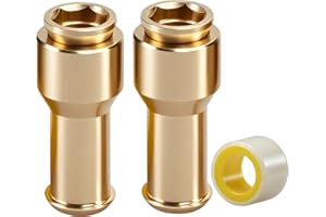 EVRBUL Upgraded Brass 2 Pcs Sunroof Water Drain Tube Hose Connectors Compatible with Land Rover Range Rover Sport