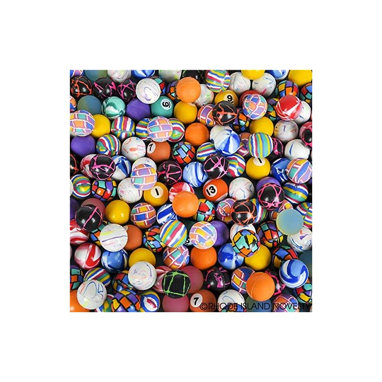 Rhode Island Novelty 27mm Assorted Bounce Balls, 250 Count