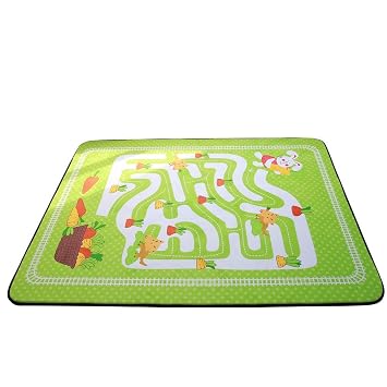 Vclife Teppich Polyester Kinderteppich Krabbeldecke Labyrinth
