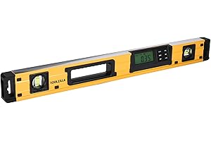 TOOLZILLA Elite 24-Inch Smart Digital Level - IP54 Rated for Dust and Water Resistance - Precision Torpedo Level Measurement Tool - Durable, Shock-Resistant Build with Extended Battery Life
